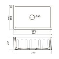 Mikura 76 WH Glossy Natceramic/белый глянцевый